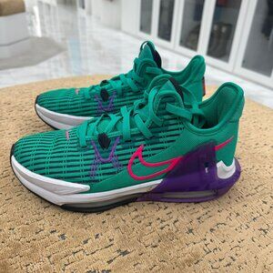 Nike Green and Purple Athletic Shoes